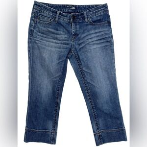 Women's Vintage Express Blue Denim Jean Capris